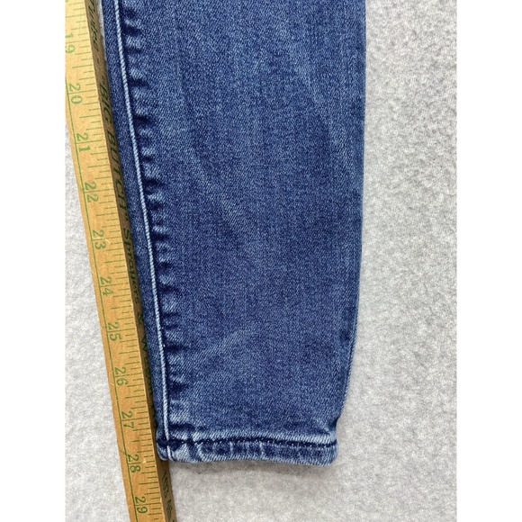 True Religion Jeans Womens Size 26 Blue Velvet Backed Rips Super Skinny‎ Stretch - Picture 6 of 10